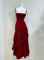 Fashion Strapless Sleeveless Sheath Crystal Floor-Length Prom Dress