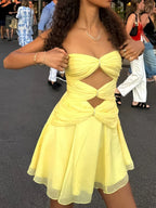 A-Line/Princess Sweetheart Sleeveless Zipper Up Short-Mini Homecoming Dress