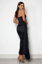 Bodycon Strapless Sleeveless Floor-Length Prom Dress