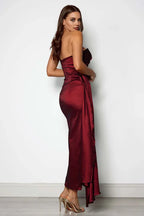 Bodycon Strapless Sleeveless Floor-Length Prom Dress