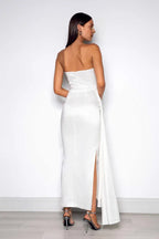 Bodycon Strapless Sleeveless Floor-Length Wedding Dress