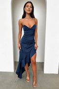Mermaid Sweetheart Sleeveless Slit Ankle-Length Prom Dress