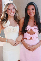 Sheath/Column One Shoulder Sleeveless Zipper Up Short-Mini Homecoming Dress