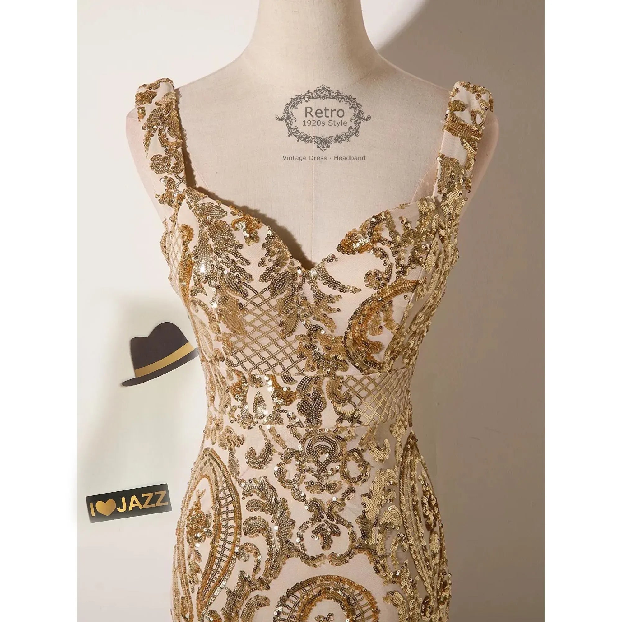 Gold Mermaid Sequin Prom Dress With Sweetheart Neckline And Nude Tulle Embroidery For Glamorous Prom Queens