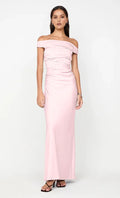 Gentle Sheath Off Shoulder Short Sleeve Ruched Back Floor Length For Ladies Prom Dress