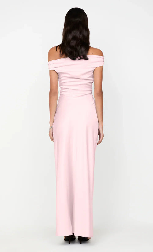 Robe de bal longue pour femme, fourreau doux, épaules dénudées, manches courtes, dos froncé