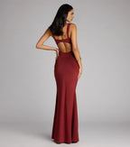 Glam Trumpet Sweetheart Neck Sleeveless Cut Out Back Floor Length Prom Dress