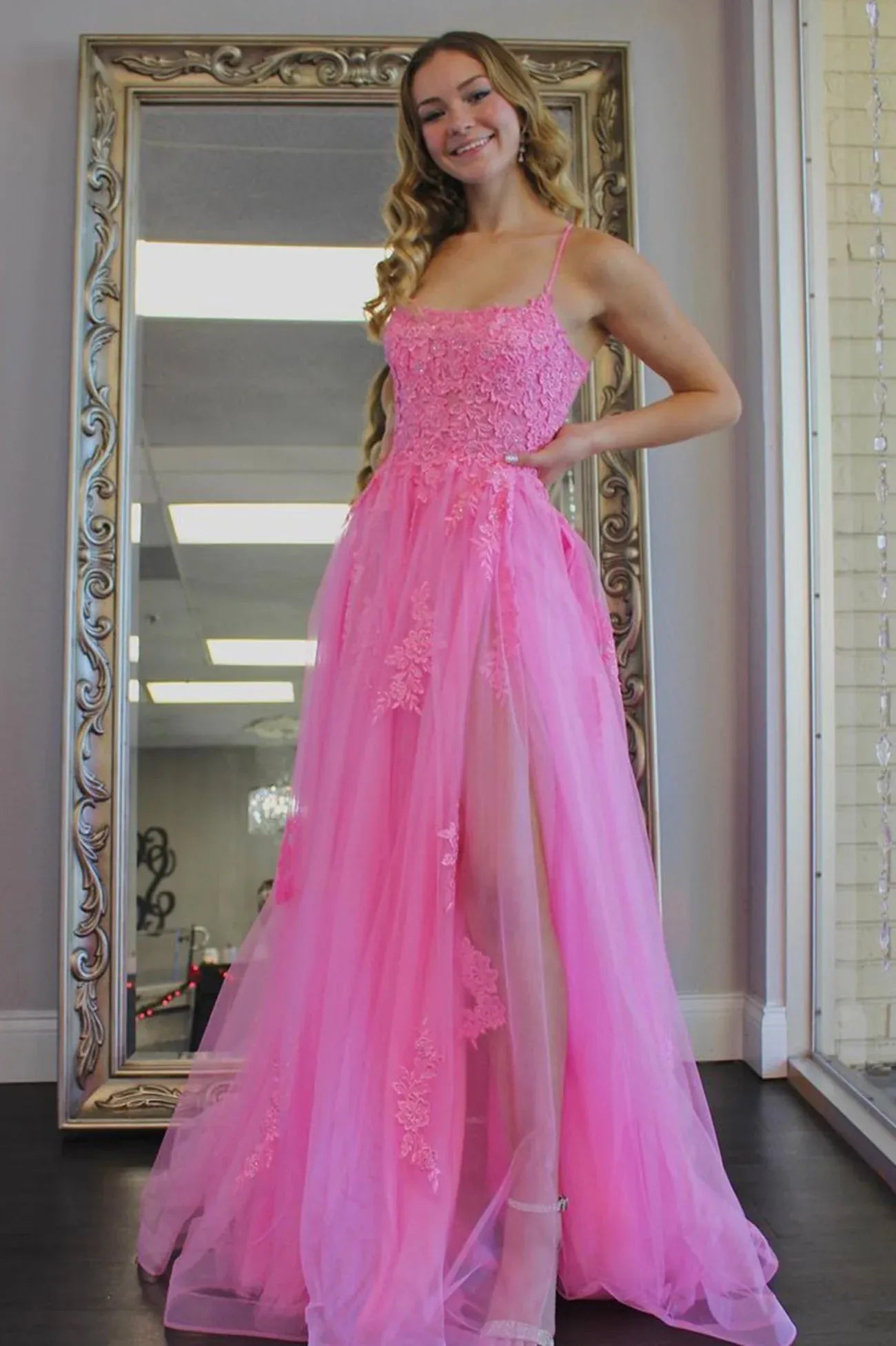 A-Line Sweetheart Neck Sleeveless Maxi Prom Dress