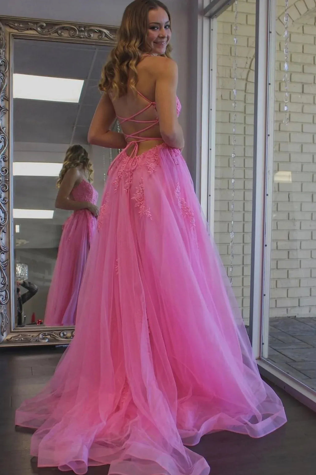A-Line Sweetheart Neck Sleeveless Maxi Prom Dress