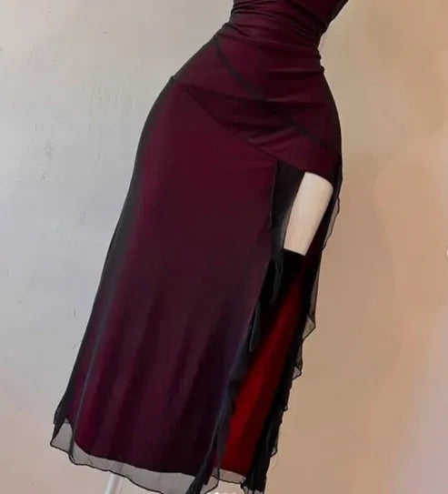 Bodycon Strapless Sleeveless Midi Prom Dress