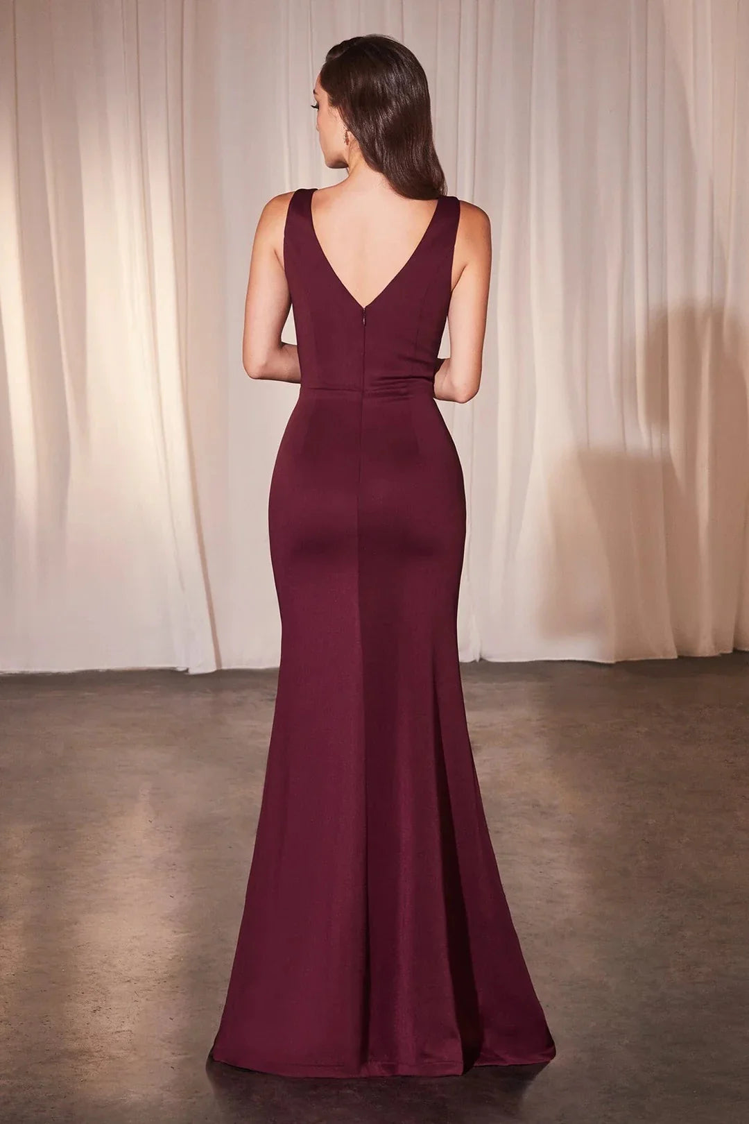 Glamorous Mermaid Boat Neck Sleeveless Zipper Back Floor Length Prom Dress