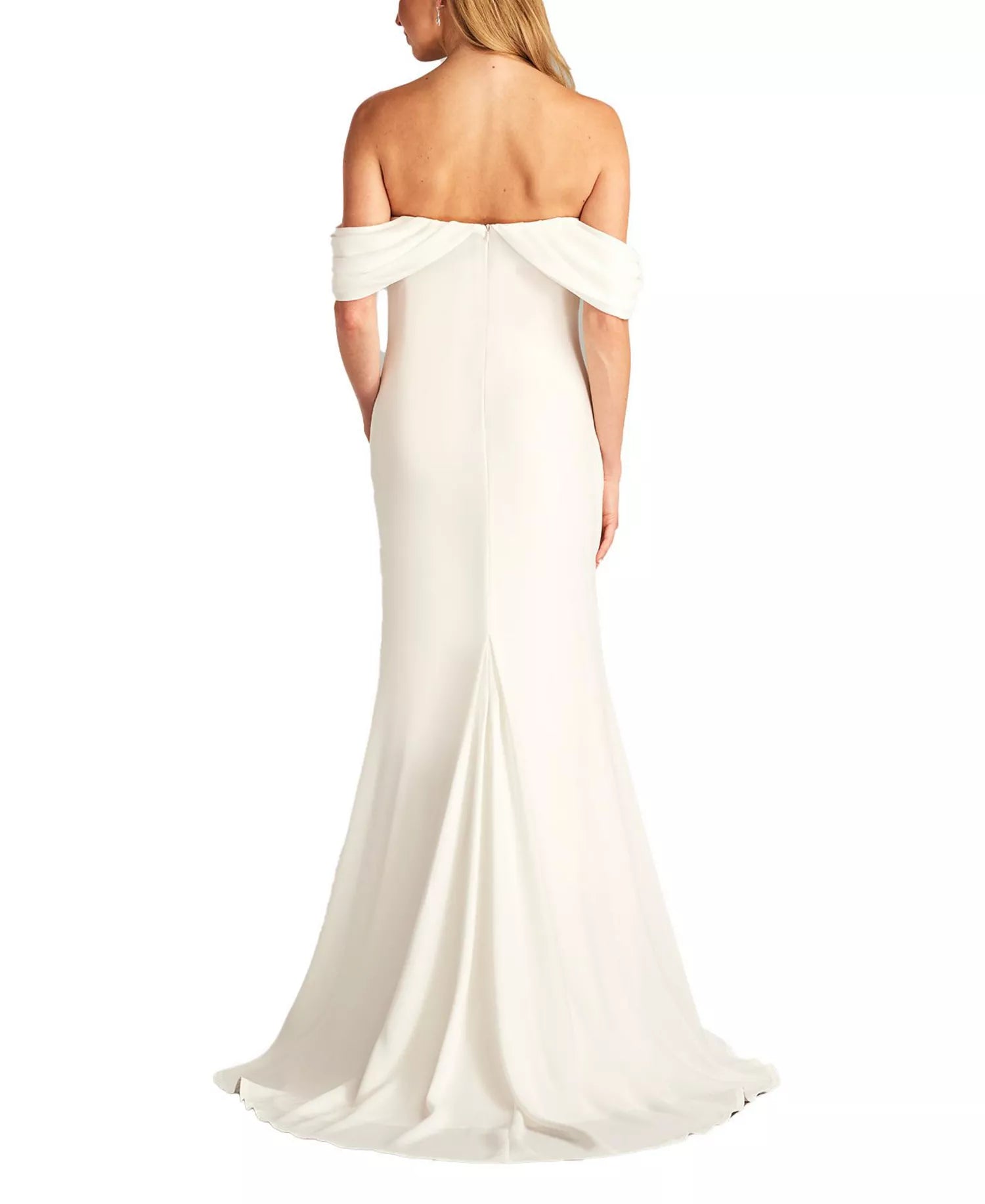 Glamorous Mermaid Off the Shoulder Sleeveless Open Back Train Floor Length Hot Sale Prom Dress