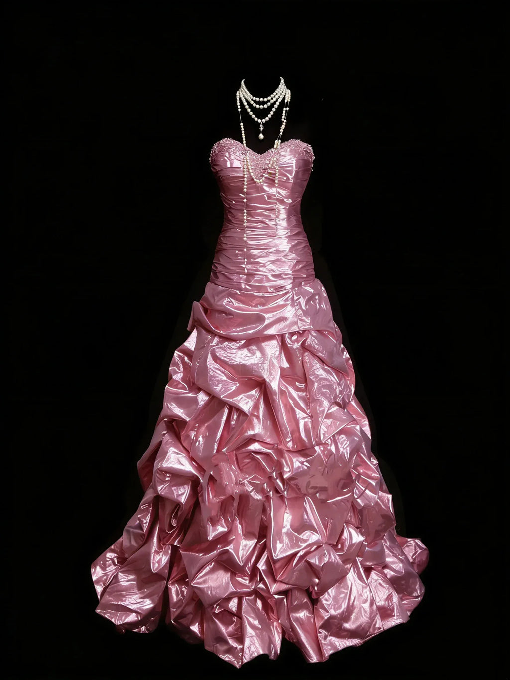 Mermaid Strapless Sweetheart Sleeveless Zip Back Floor-Length Pageant Dress