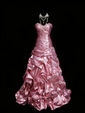 Mermaid Strapless Sweetheart Sleeveless Zip Back Floor-Length Pageant Dress