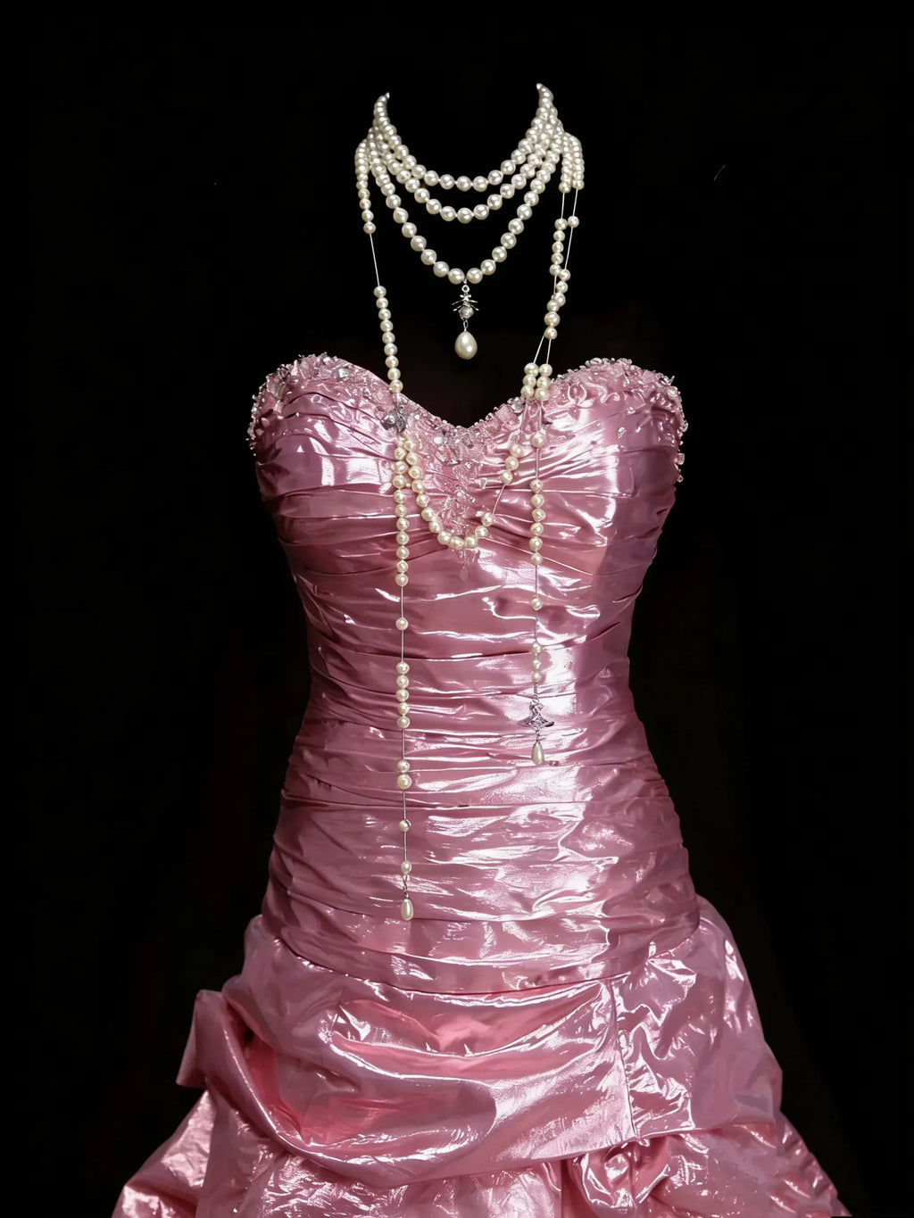 Mermaid Strapless Sweetheart Sleeveless Zip Back Floor-Length Pageant Dress