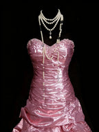 Mermaid Strapless Sweetheart Sleeveless Zip Back Floor-Length Pageant Dress