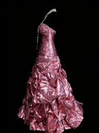 Mermaid Strapless Sweetheart Sleeveless Zip Back Floor-Length Pageant Dress