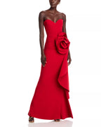 Glamorous Mermaid Sweetheart Neck Sleeveless Floral Accent Floor Length Hot Sale Prom Dress