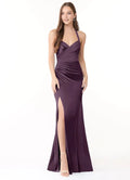 Glamorous Mermaid Sweetheart Neck Sleeveless Keyhole Back Floor Length Bridesmaid Dresses