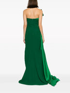 Glamorous Sheath One Shoulder Ruffled Sleeveless Zipper Back Floor Length Prom Dress