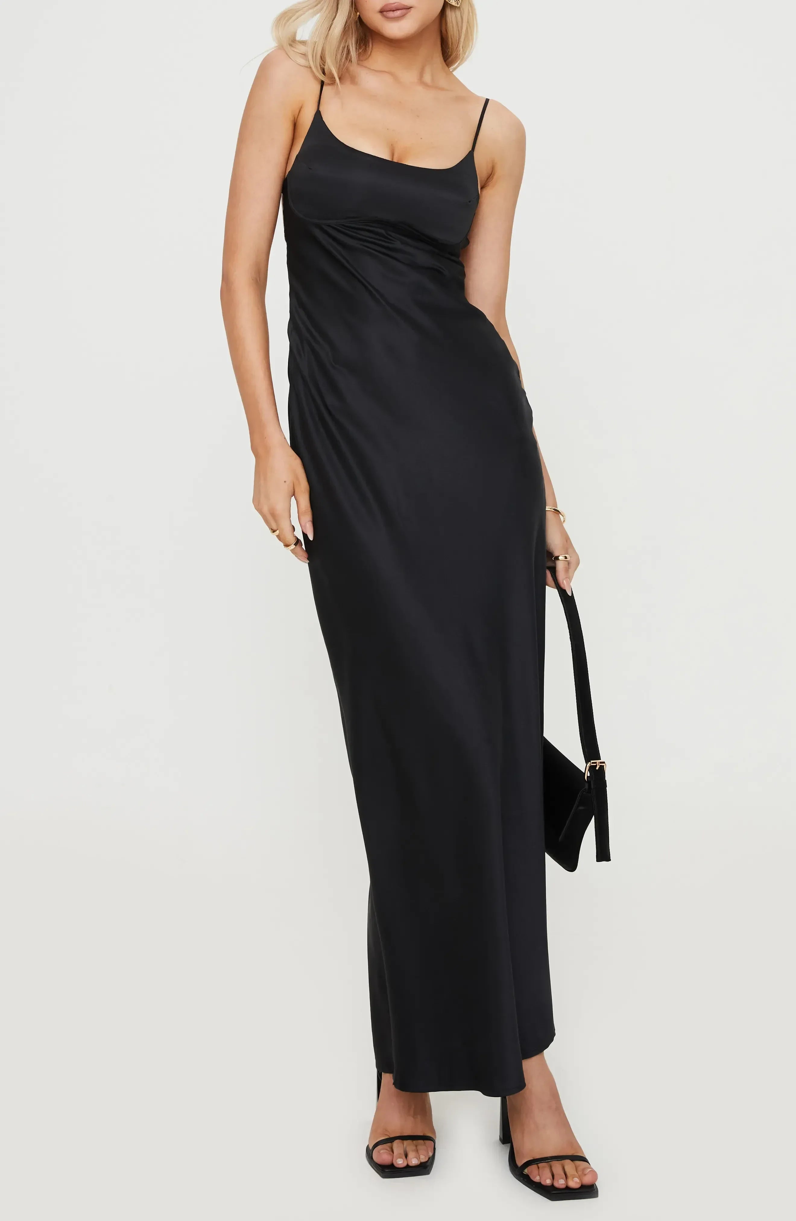 Glamorous Sheath Scoop Neck Sleeveless Crisscross Back Floor Length Evening Dress