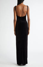 Glamorous Sheath Sweetheart Neck Sleeveless Open Back Floor Length Evening Dress