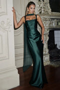 Square Neck Corset Mermaid Maxi Dress