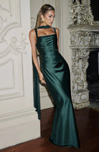 Square Neck Corset Mermaid Maxi Dress