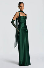 Square Neck Corset Mermaid Maxi Dress