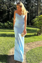 Strapless Corset Lace-Up Mermaid Prom Dress With Slit
