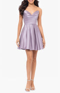 Glamorous Strapless Sweetheart Neck Pleated Back Short Length Homecoming Dress