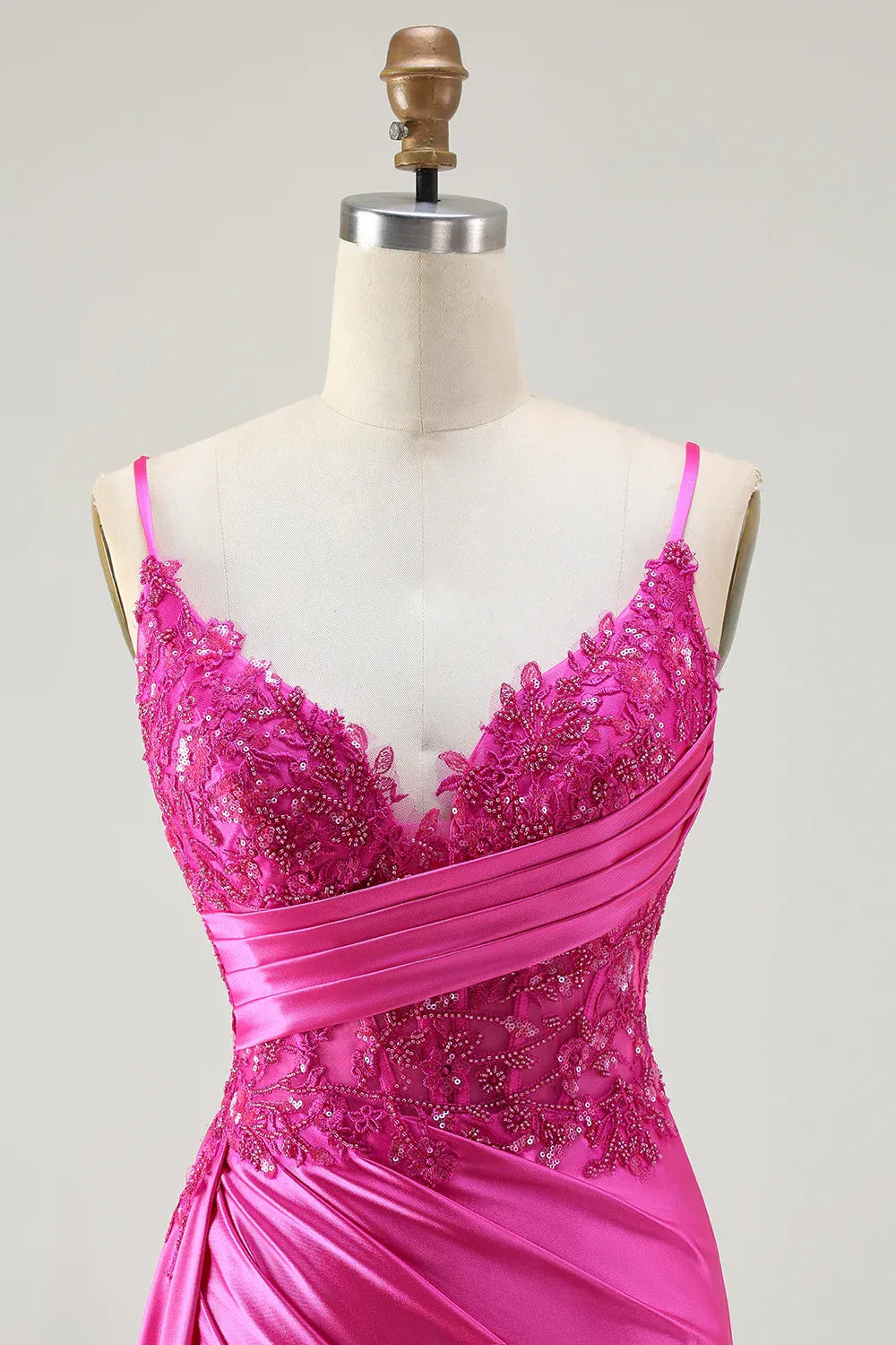 Mermaid Corset Sleeveless Appliqued Floor-Length Prom Dress