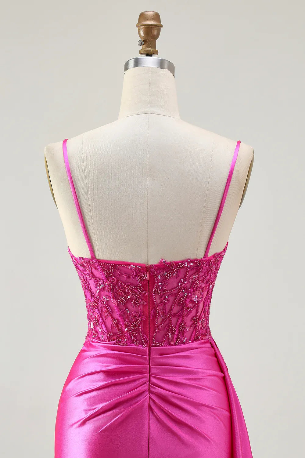 Mermaid Corset Sleeveless Appliqued Floor-Length Prom Dress