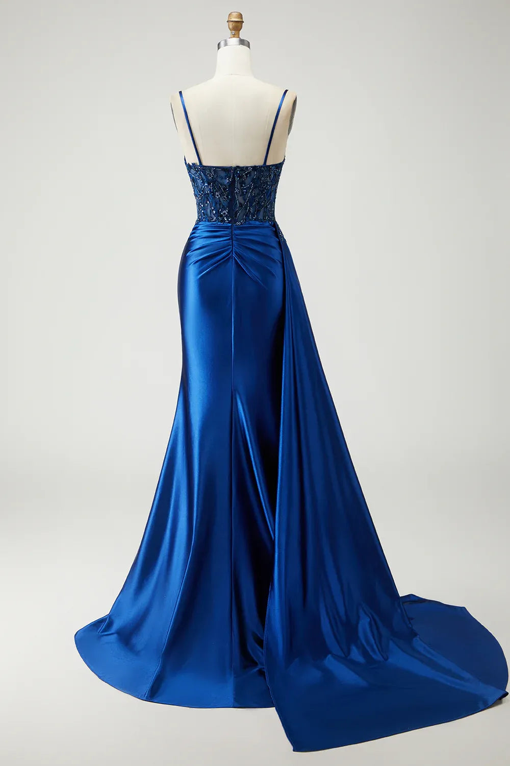 Mermaid Corset Sleeveless Appliqued Floor-Length Prom Dress