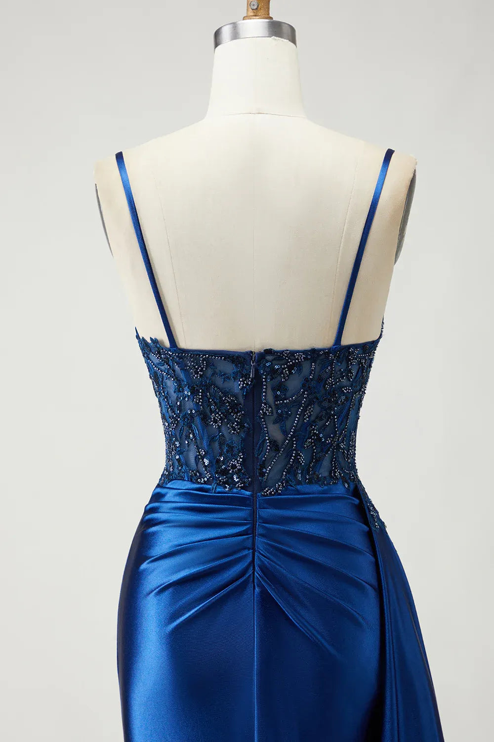 Mermaid Corset Sleeveless Appliqued Floor-Length Prom Dress
