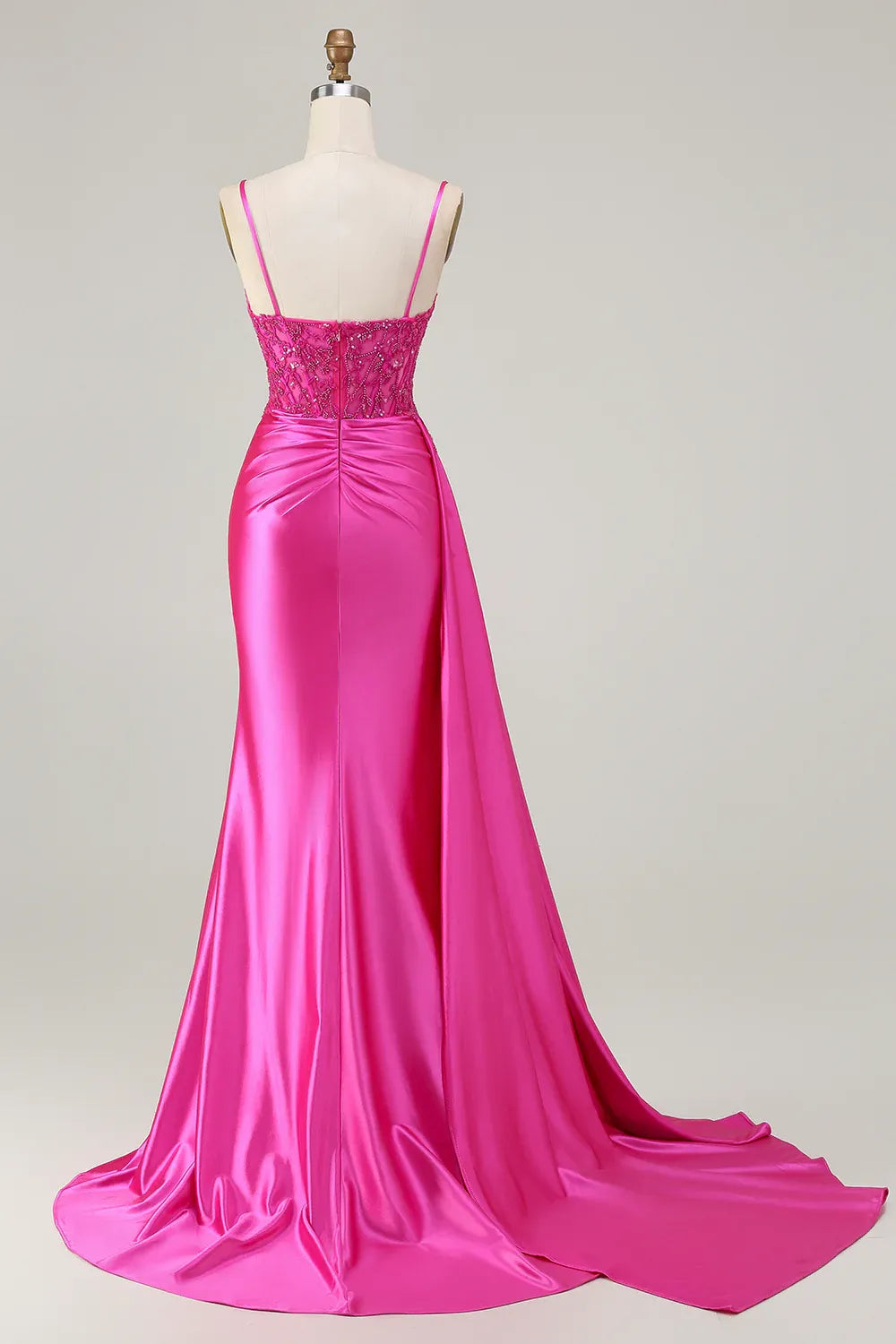 Mermaid Corset Sleeveless Appliqued Floor-Length Prom Dress