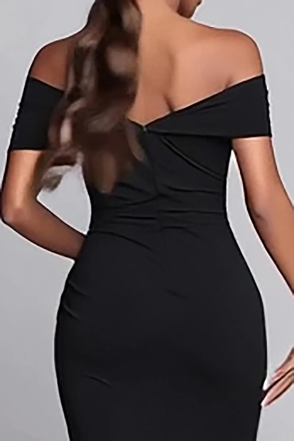 Mermaid/Trumpet Off the Shoulder Sleeveless Slit Floor-Length Prom Dress