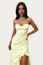 Mermaid/Trumpet Spaghetti Straps Sleeveless Floor-Length Prom Dress