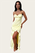 Mermaid/Trumpet Spaghetti Straps Sleeveless Floor-Length Prom Dress