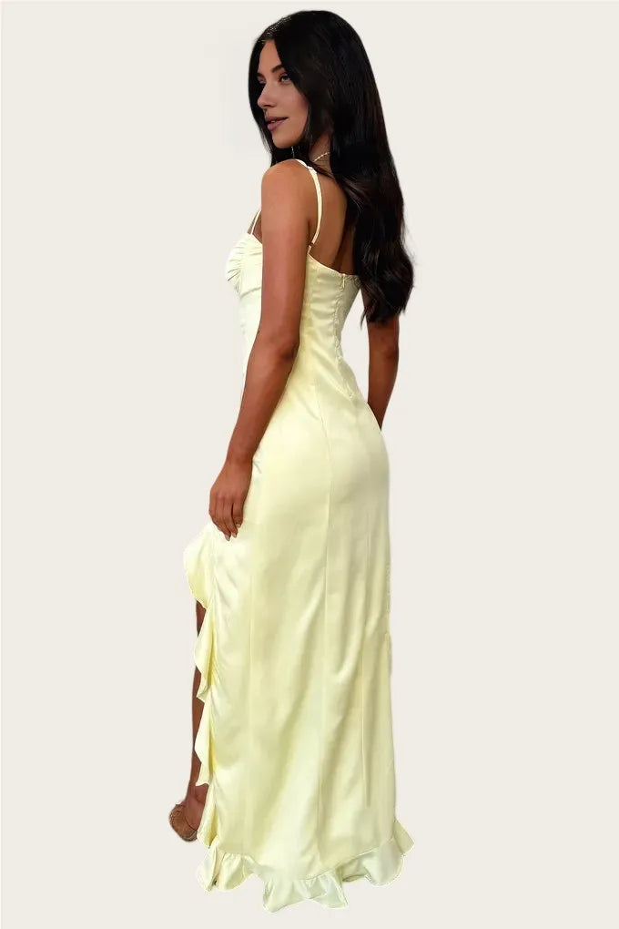 Mermaid/Trumpet Spaghetti Straps Sleeveless Floor-Length Prom Dress