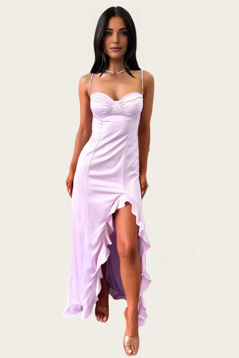 Mermaid/Trumpet Spaghetti Straps Sleeveless Floor-Length Prom Dress