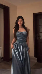 Strapless Sleeveless Ruched A-Line Prom Dress