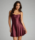 Glitter A-Line/Princess Sweetheart Sleeveless Backless Short-Mini Homecoming Dresses