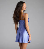 Glitter A-Line/Princess Sweetheart Sleeveless Backless Short-Mini Homecoming Dresses