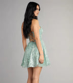 Glitter A-Line/Princess Sweetheart Sleeveless Lace-Up Short-Mini Homecoming Dresses