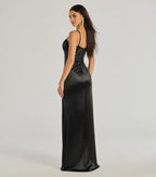 Gorgeous Mermaid Square Neck Spaghetti Strap Zipper Back Floor Length Prom Dress