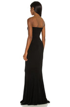 Gorgeous Mermaid Strapless Sleeveless Open-Back Floor-Length Evening Dress