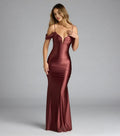 Gorgeous Trumpet Plunge Neck Off Shoulder Sleeve Zipper Back Floor Length Prom Dress