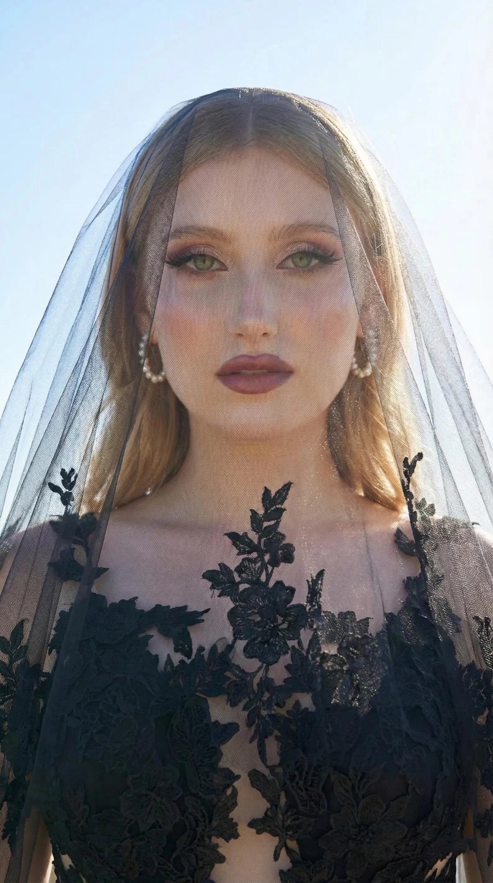 Gothic Ballgown Wedding Dress For Bold Modern Brides Spaghetti Strap Lace Appliques Sheer Bodice