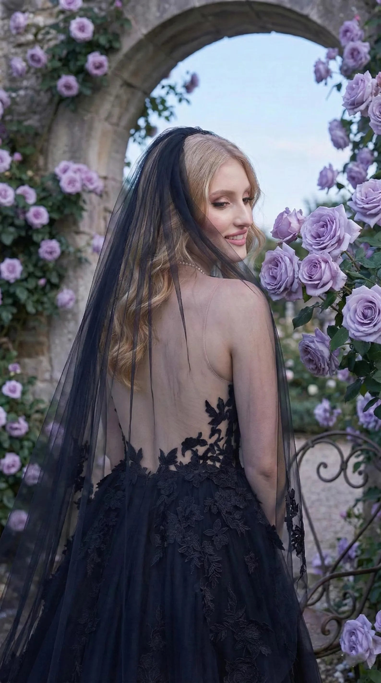 Gothic Ballgown Wedding Dress For Bold Modern Brides Spaghetti Strap Lace Appliques Sheer Bodice